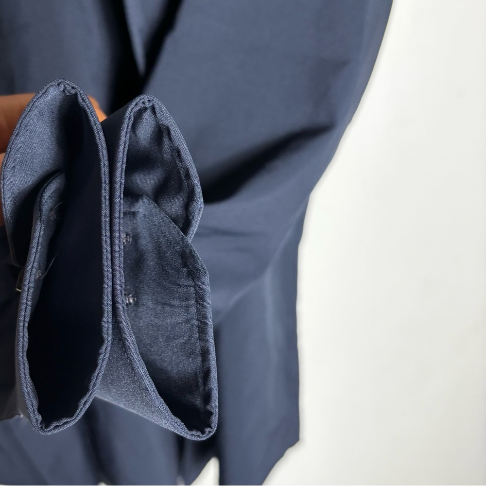 Murano Navy Solid Slim Fit Performance Long Sleev… - image 6